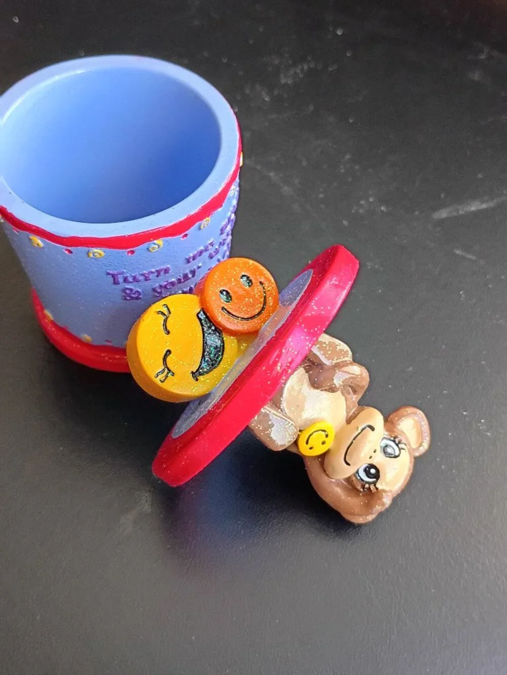Claire’s Wish Friend Trinket Box — Monkey, VTG 2003